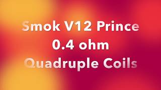 Smok V12 Prince Q4 0 4 ohm Quadruple Coils from GEARBEST COM