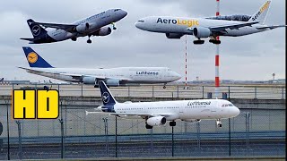 Airbus and Boeing Landing and Take Off at Frankfurt Airport #boeing #airbus #aviation