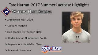 Tate Harran 2020 Midfield (Bellarmine '24) Summer 2017 Highlights