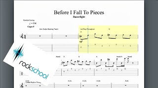 Before I Fall To Pieces Rockschool Hot Rock Grade 4 Guitar