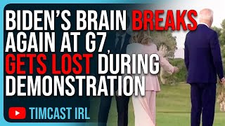 Biden’s Brain Breaks AGAIN At G7, GETS LOST During Demonstration