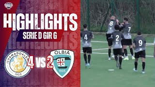 Calcio Serie D Gir. G - Ilvamaddalena 1903-Olbia Calcio 1905 4-2 (Highlights)