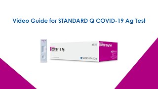 Video guide for STANDARD Q COVID 19 Ag Test