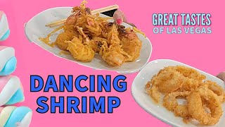 Dancing Shrimp with Tempura Onions