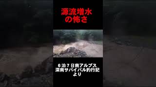 源流増水の怖さ