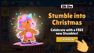 FREE GIFT 🎁 GINGERBREAD SPRINKLES 🕙 TIME ENDED - Stumble Guys BLOCK DASH