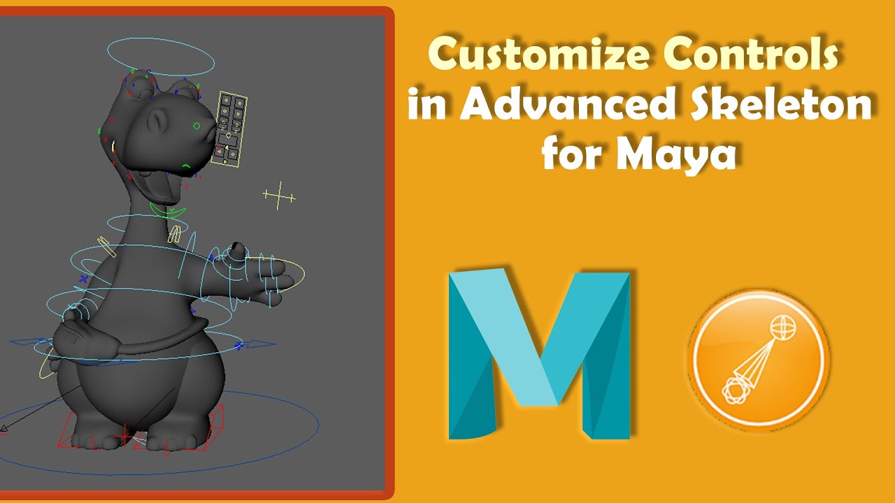 How To Customize/Resize Controls In Advanced Skeleton For Maya - YouTube