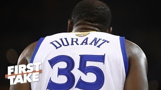 The Warriors retiring KD’s jersey is a ‘sign of guilt’ – Kendrick Perkins | First Take