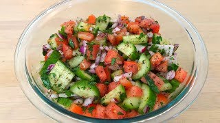 Simple Middle Eastern Salad | Easy Lemon Vinaigrette - Episode 39