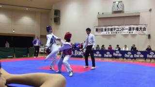 2016 都大会 Yamada Miyu テコンドー taekwondo R2