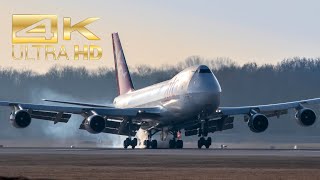 (4K) Boeing 747-412F Aerotrans Cargo ER-BBJ arrival at Munich Airport MUC EDDM