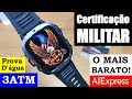 O SMARTWATCH MAIS BARATO DO ALIEXPRESS ESTILO MILITAR À PROVA D'ÁGUA 3ATM! REVIEW SMARTWATCH QX11