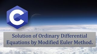C programming - Solution of ODE by Modified Euler's Method