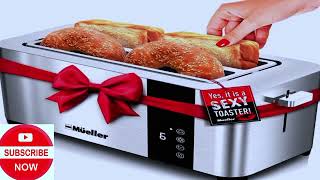 Transform Your Mornings with the Mueller UltraToast 4-Slice Toaster!,Cancel/Defrost/Reheat Functions