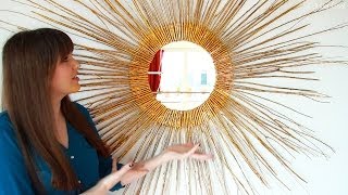 DIY Starburst Mirror | Home Decor #DIYwithJulia