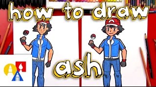 How To Draw Ash Ketchum From Pokemon