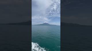 海を望む。桜島は雄大だ。#鹿児島 #桜島 #japan #海 #フェリー #船 #ferry #ocean #transport