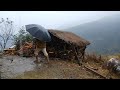 Most Peaceful And Relaxing Mountain Village Life | Rainy Day in Nepali Village lifestyle|