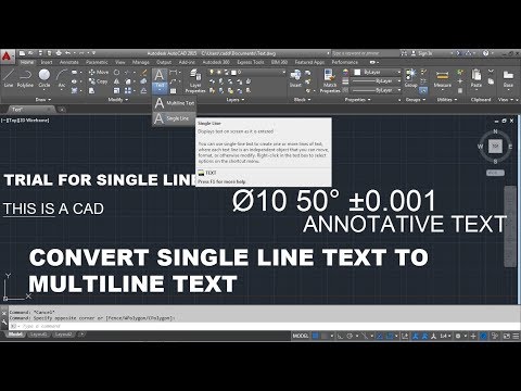 AutoCAD Text Command Tutorial Complete | Single Line Text, Text Size, Text Editing, Change Font AutoCAD Text Command Tutorial Complete | Single Line Text, Text Size, Text Editing, Change Font
