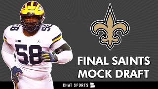 FINAL New Orleans Saints 7-Round 2023 NFL Mock Draft, Saints Rumors On Trading Up Per Mickey Loomis
