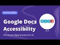 Google Docs- Accessibility