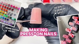 Watch Me Make Press-On Nails | Valentine's Day Design | Tips & Tricks