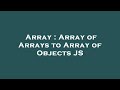 Array : Array of Arrays to Array of Objects JS