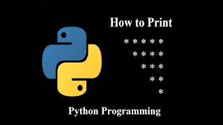 How to print inverted reversed right angle triangle star "*" pattern using python programming python