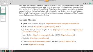 An Introduction to Data Analysis using Python: Lecture 1 Python Basics