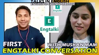 Engtalki conversation|#Muskanmam|Clapingo conversation|english speaking practice|#englishvinglish