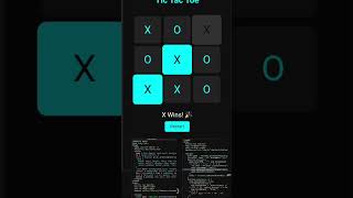 Build a Tic Tac Toe Game using HTML CSS & JavaScript | Beginner JavaScript Project 🔥