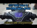 Setting jam dan kecerahan layar All New Aerox 155 Connected