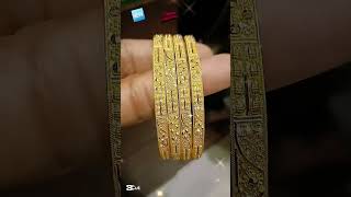 Beautiful lightweight gold Bangles 21k gold jewellery