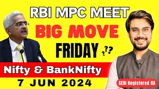 Nifty and BankNifty Prediction for Friday, 7 Jun 2024 | BankNifty Option Tomorrow | Rishi Money