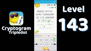Cryptogram Tripledot Level 143 Answer | SolutionGuruji