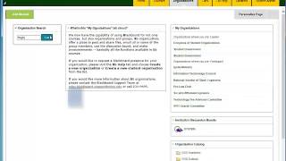 How to Enroll in a Blackboard Organization