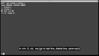 Speed Git: Partial Staging. Solution 2: git command line