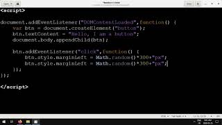 Learning Programming with Javascript #13 - Creating a Button with DOM Elements
