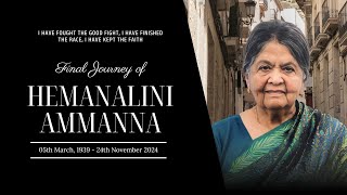 Final Journey of Hemanalini Ammanna (85 Yrs) | 28.11.2024 | 02:00PM | Balmatta, Mangalore