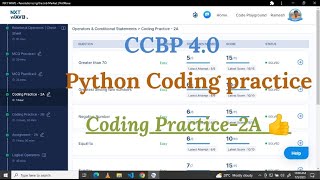 Python coding Practice - 2A | NXT Wave | #nxtwave #ccbpacademy #coding #ccbpintensive #python #ccbp