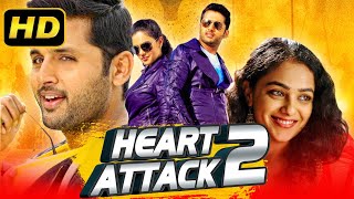 हार्ट अटैक २ - नितिन की धमाकेदार मूवी। नित्या मेनन | Heart Attack 2 South Hindi Dubbed Movie