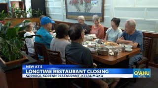 Sorabol Korean Restaurant closing after 40 years