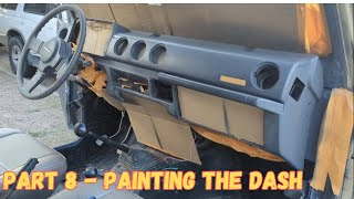 Part 8, Suzuki Samurai Painting the Dash, Jimny, SJ413, Sierra