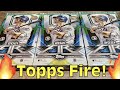 NEW RELEASE!  2021 TOPPS FIRE TRIPLE BOX OPENING!  TARGET EXCLUSIVE!