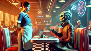 Pregnant Human Waitress couldn't believe who she was serving, the Alien made her an unexpected offer