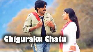 Chiguraku Chatu Full Video Song || Pawan Kalyan, Meera Jasmine || Telugu Videos