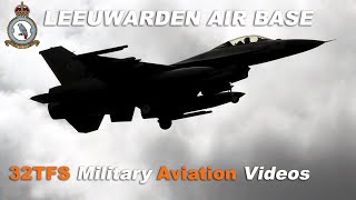 [4K] RNLAF F-16's Touch \u0026 Go's and Arrivals at Leeuwarden AB (EHLW)