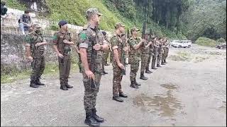 Sikkim forest parade drill Practice for 15th August