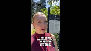 Honoring Memorial Day at Eugene Masonic Cemetery