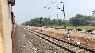 Jajpur-Kharagpur Express 18038 with WAG-9H departure Dantan Station. #indianrailways #railway